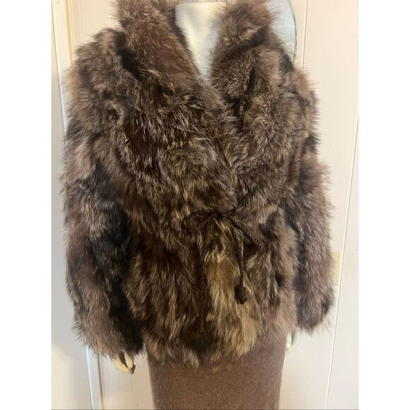 Luxurious Brown Faux Fur Women's Jacket - Picture 2 of 7